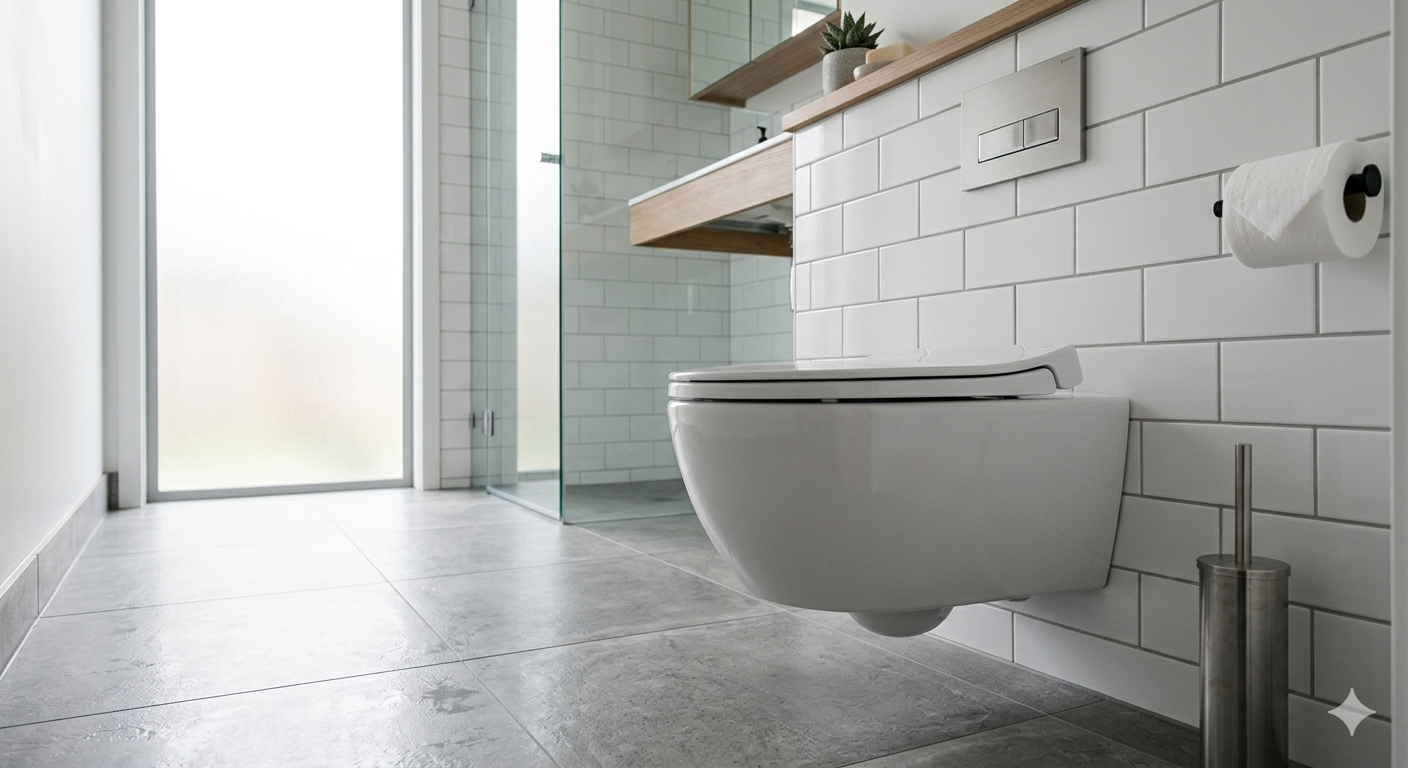wall mounted toilet