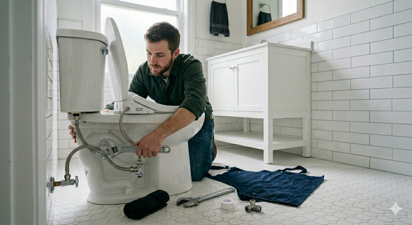 how to install a bidet
