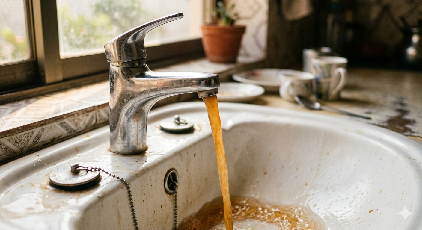 water from pipes