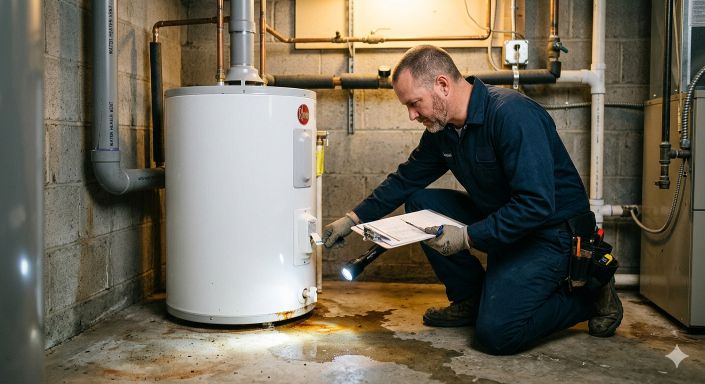 hot water heater leaking
