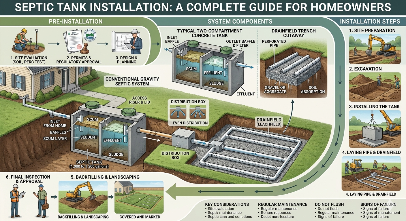 septic tank installation