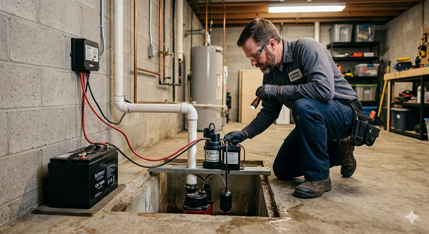 battery backup sump pump